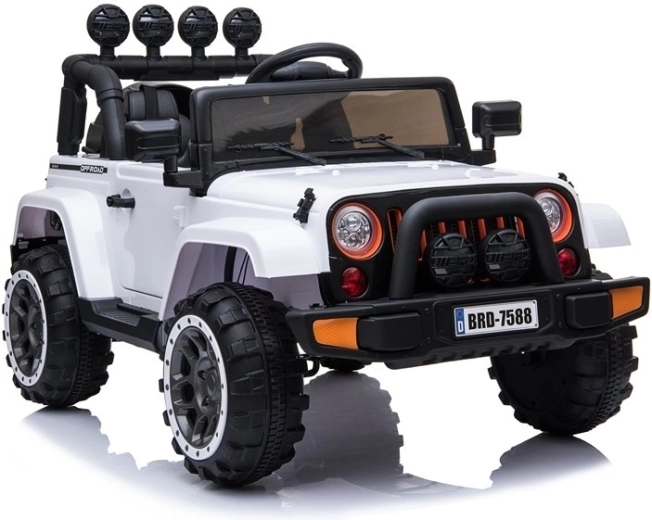 Jeep BRD-7588 Bílé auto na baterie 4x4