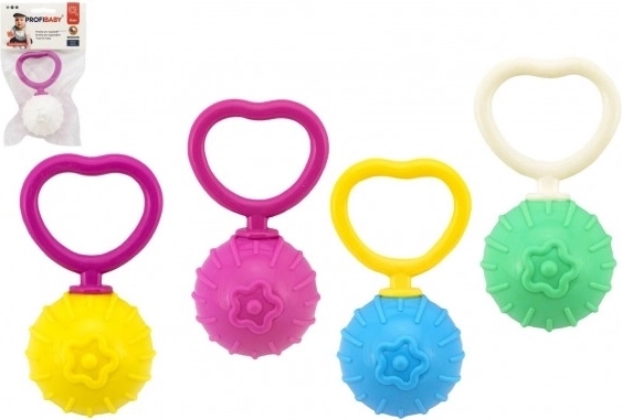 Retro plastové chrastítko s kuličkou (0m+)