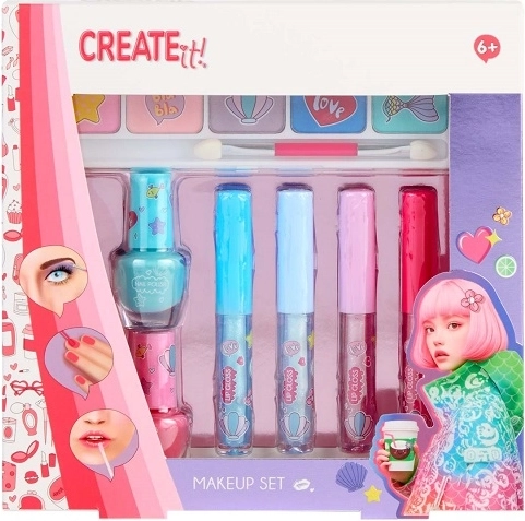 Create It! dětská sada na líčení s třpytkami (7 ks)
