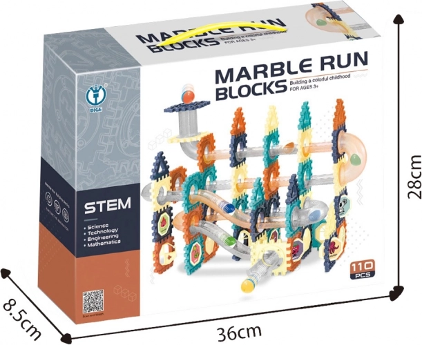 Kuličková dráha – stavebnice 110 ks