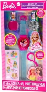 Kosmetická sada Barbie s leskem na rty a laky na nehty