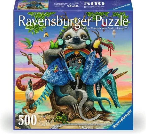 Ravensburger čtvercové puzzle Afterglow 500 dílků