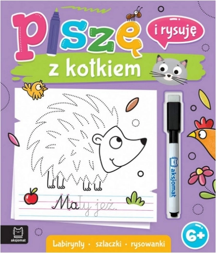 Píšu a kreslím s koťátkem – bludiště, čáry a omalovánky