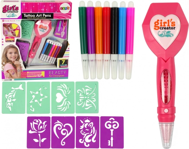 Sada na dočasné tetování s elektronickým perem a šablonami