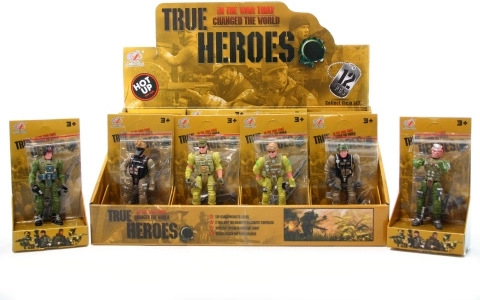 Figurky vojáka se zbraní – sada 12 ks