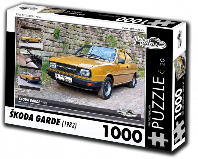 Puzzle RETRO-AUTA Škoda Garde 1000 dílků