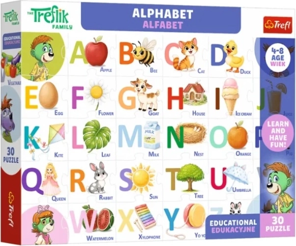 Puzzle Edu abeceda 30 dílků