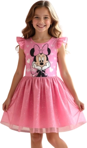Dívčí šaty Disney Minnie Mouse s tylovou sukní – Varianta 3