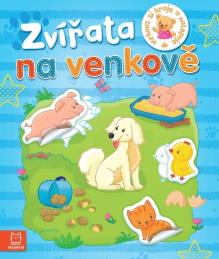 Mrňous si hraje a nalepuje: zvířata na venkově – samolepková knížka
