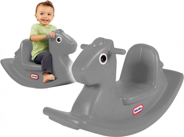 Little Tikes houpací koník – šedý