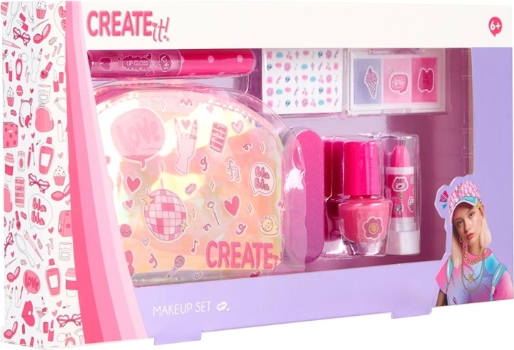 Create It! Dětská sada na líčení s kosmetickou taštičkou