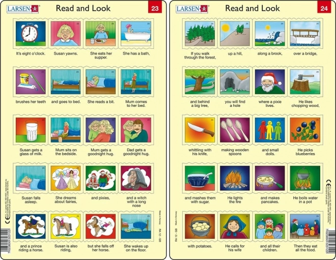 Puzzle Angličtina – delší věty, 20 dílků