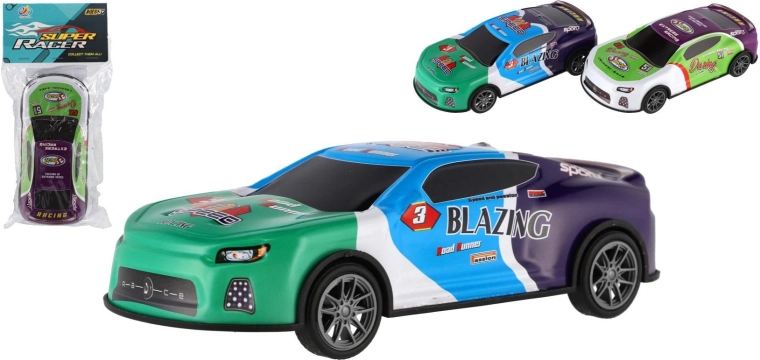 Závodní auto na setrvačník 17 cm – plastové sportovní autíčko