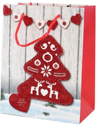 Papírová vánoční dárková taška Toro 23 × 18 × 10 cm, mix motivů