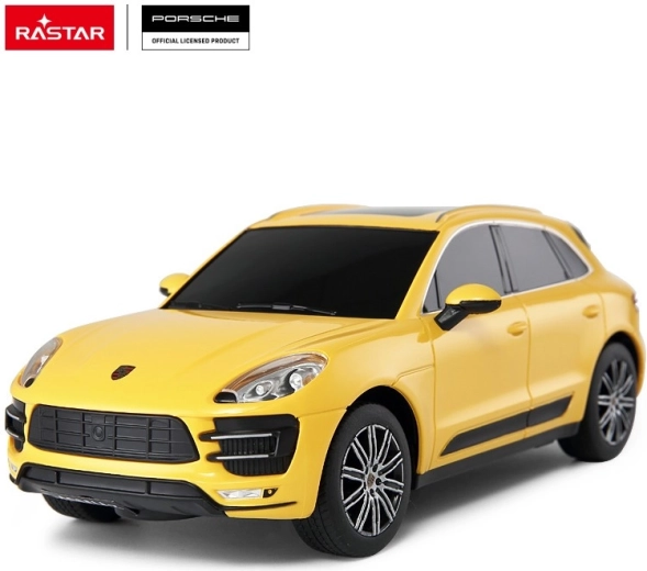 Rastar Porsche Macan Turbo dálkově ovládané auto 1:24 žluté