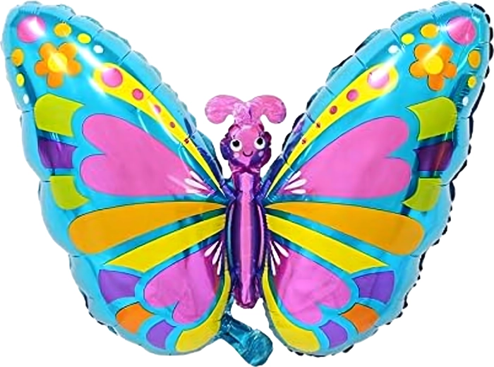 Sada narozeninových balónků Motýlek, 5 ks