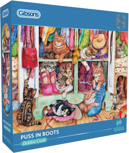 Gibsons puzzle kocouři v botách 1000 dílků