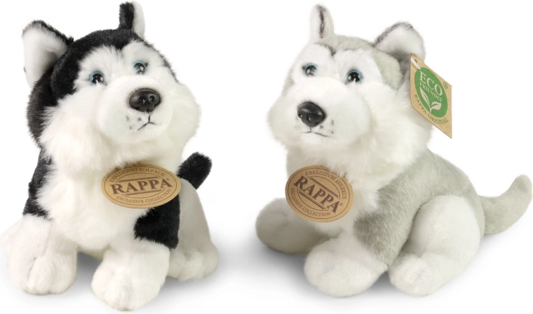 Plyšový pes husky 16 cm Eco-Friendly - 1 kus