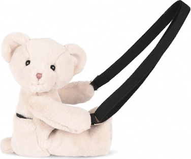Doudou plyšová taška přes rameno medvídek béžová 30 cm