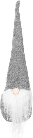 Stojící skřítek vánoční dekorace – Šedá