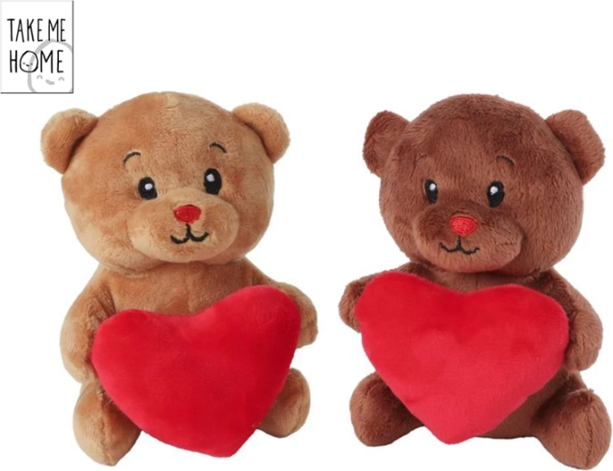 Plyšový medvídek se srdíčkem 15 cm Take Me Home