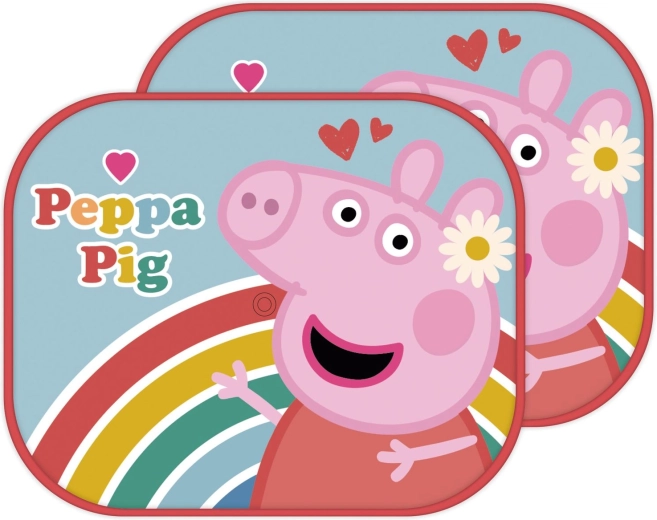 Sluneční clony do auta Peppa Pig pro děti (2 ks)