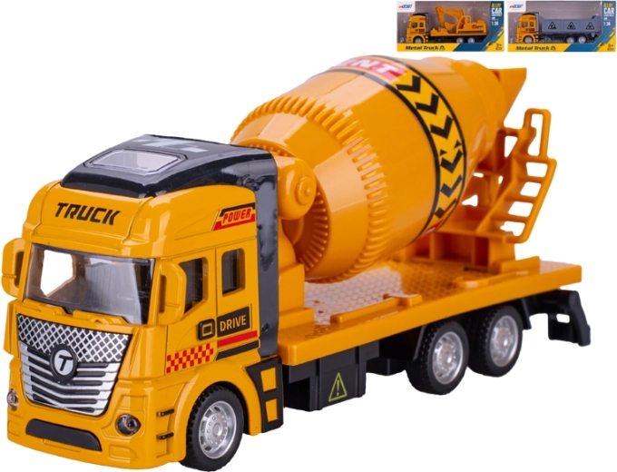 Auto stavební kovové 19 cm se zpětným chodem