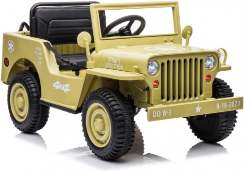 Dětské elektrické auto 4x4 khaki
