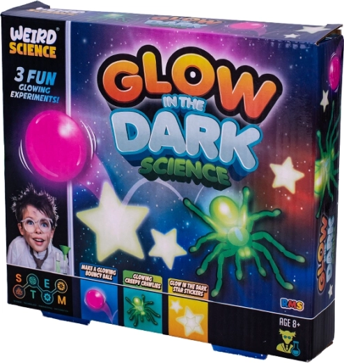 Vědecká experimentální sada svítící ve tmě