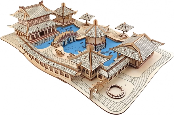 Dřevěné 3D puzzle Zahrady Suzhou