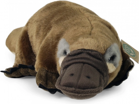 Plyšový ptakopysk z recyklovaných PET lahví