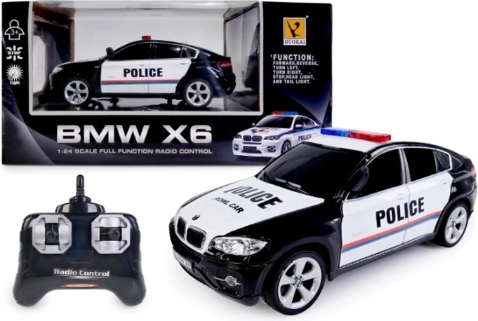 Dálkově ovládané policejní auto ve stylu BMW X6