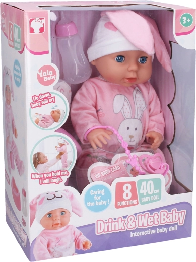 Čurající miminko se zvukovými efekty 40 cm
