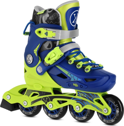 Dětské nastavitelné inline brusle NILS Extreme Blaze NA1055 – Modrá