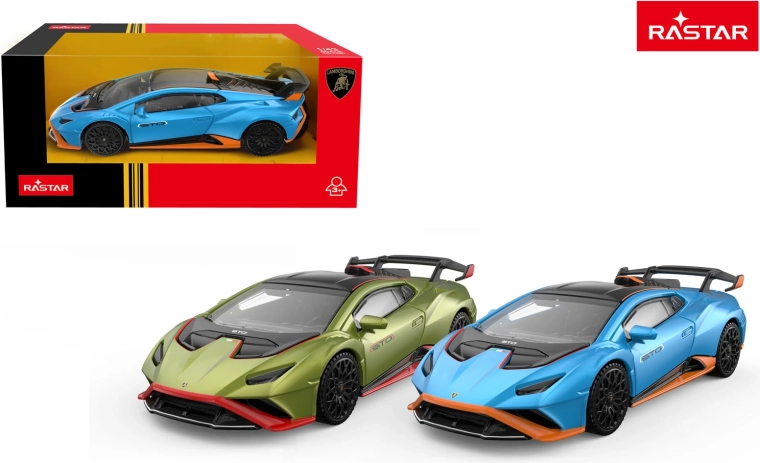 Model auta Rastar Lamborghini Huracan STO 1:43 modrý - 1 kus