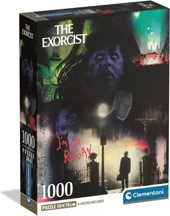 Clementoni puzzle Exorcist – hororový filmový koláž 1000 dílků (compact)