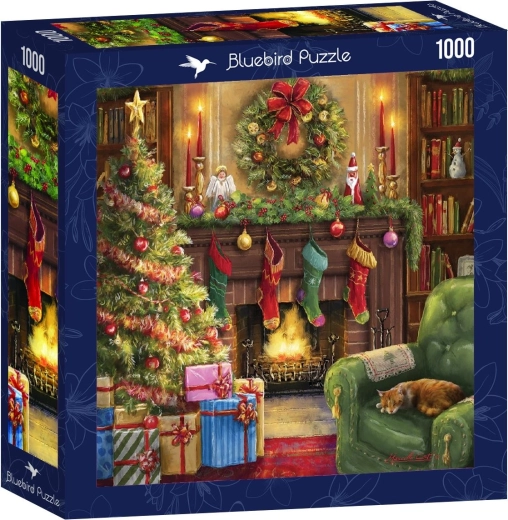 Bluebird čtvercové puzzle Příjemný vánoční večer 1000 dílků