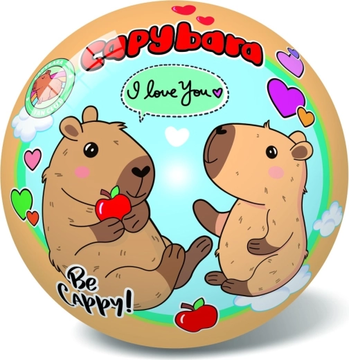 Míč s motivem kapybary 14 cm