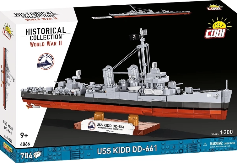 Stavebnice COBI USS Kidd (DD-661)