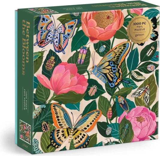Galison fóliové puzzle Mezi květy 1000 dílků