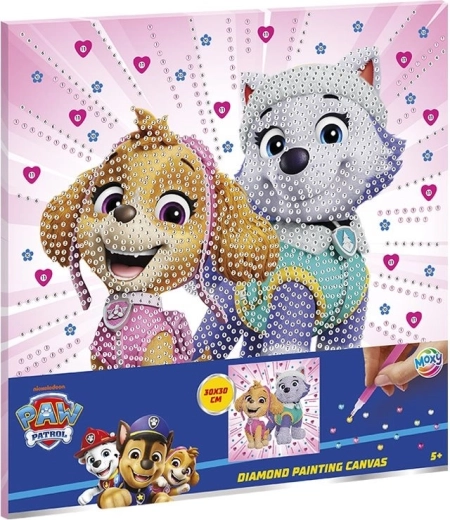 Diamantové malování na plátně PAW PATROL 30 × 30 cm