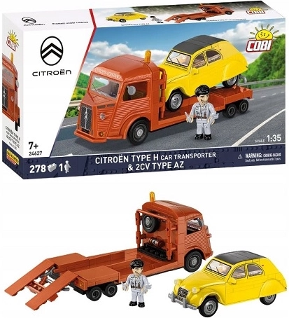 Cobi Citroën type h auto transporter a citroën 2cv az stavebnice (278 dílků)