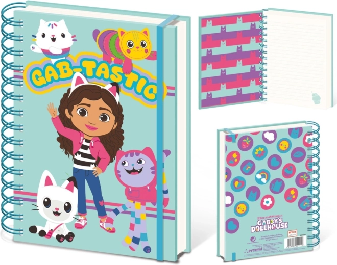 Gabby kroužkový blok A5 Gábinin kouzelný domeček