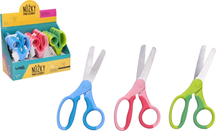 Nůžky pro leváky 13 cm – dvoubarevné