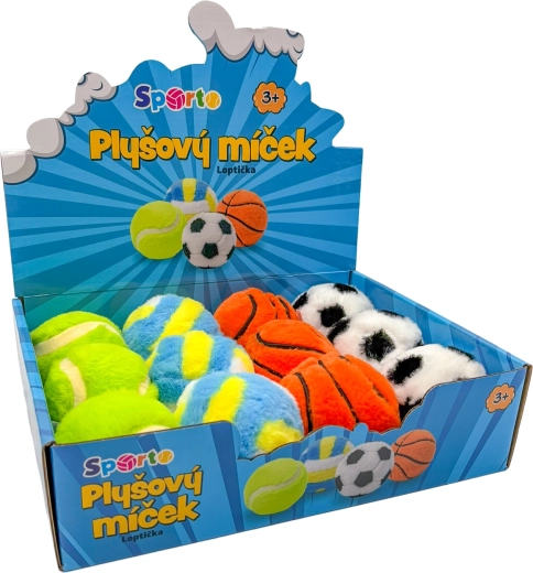 Sporto plyšový míček - 1 kus