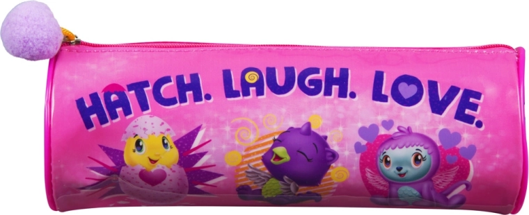 Penál na zip Hatchimals s bambulkou růžový 21 × 8 × 8 cm - 1 kus