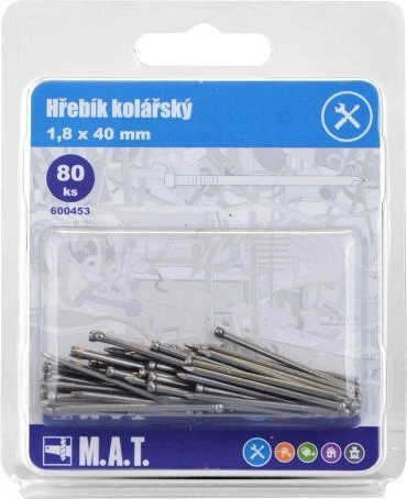 Kolářské hřebíky 40 × 1,8 mm – 80 ks