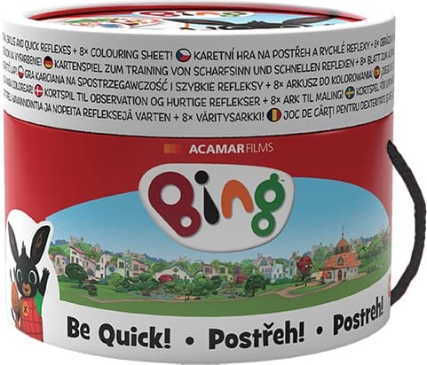 Karetní hra POSTŘEH! BING v tubě (30 karet)