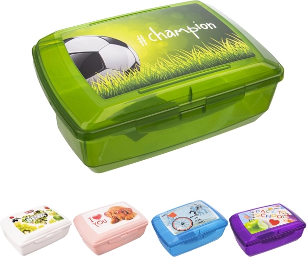 Svačinový box BranQ s klipem 20,5 × 13,5 × 7,5 cm (mix motivů)