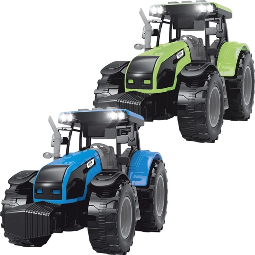 FARM SERVICE traktor se zvuky a světly zeleno‑šedý 1:32